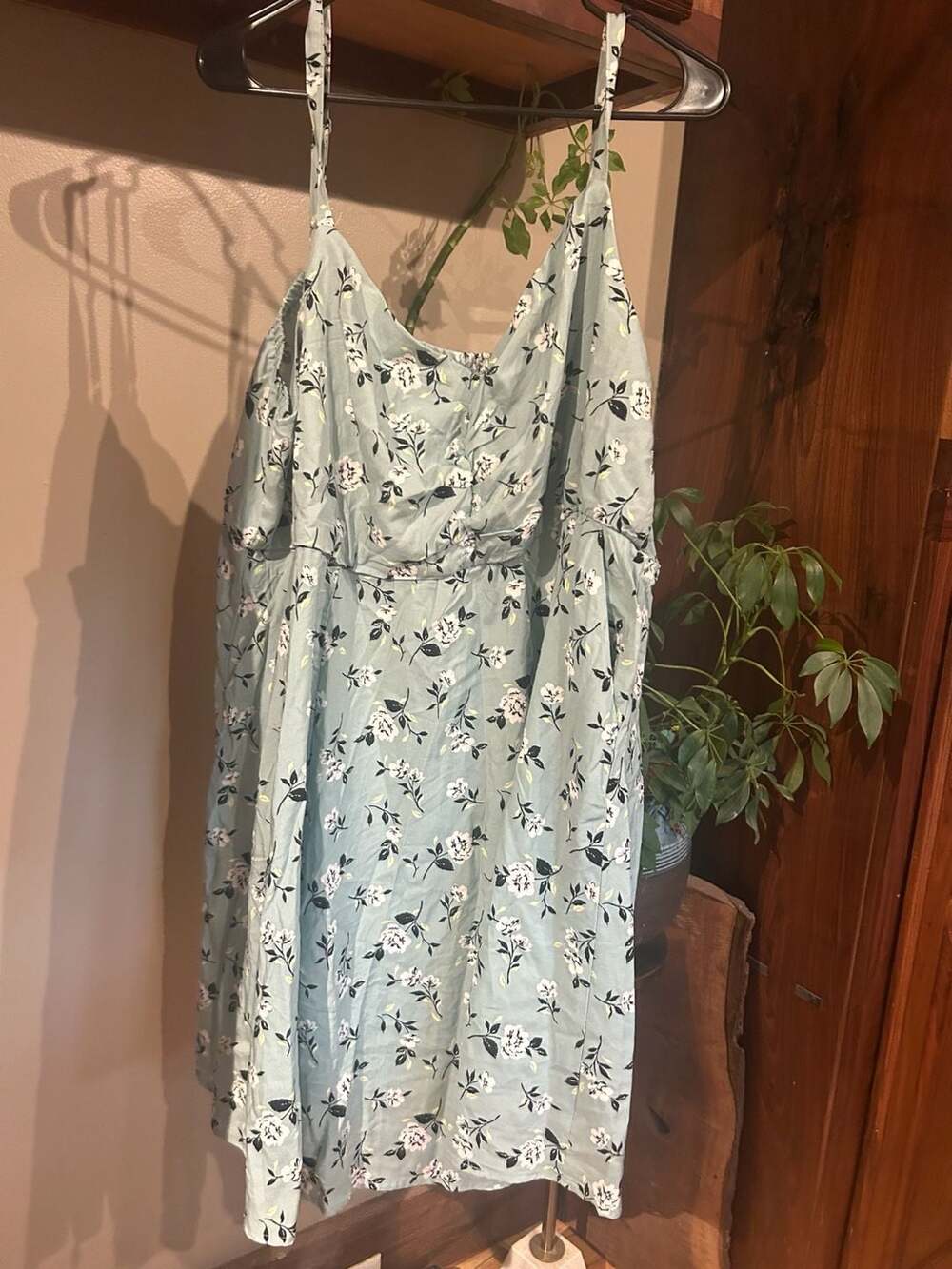 Floral Cami Dress Pale Blue